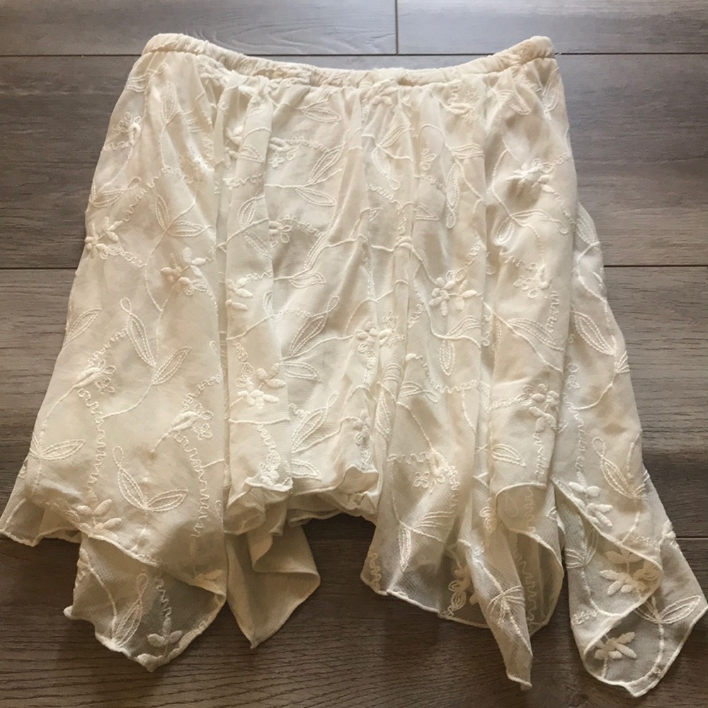 NWT Free People Creme Lace Skirt or Top